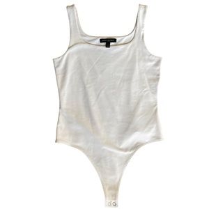 Banana Republic White Tank Top Thong Bodysuit